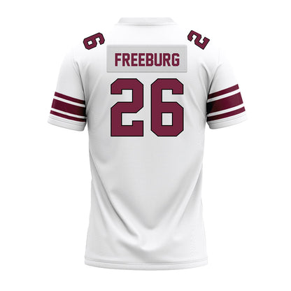 Fordham - NCAA Football : Jack Freeburg - White Premium Football Jersey-1