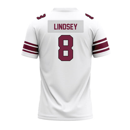 Fordham - NCAA Football : Nathan Lindsey - White Premium Football Jersey-1