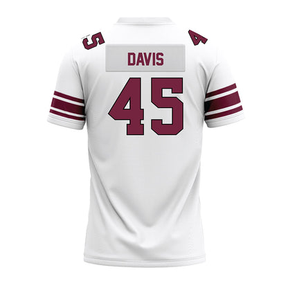 Fordham - NCAA Football : Tyler Davis - White Premium Football Jersey-1