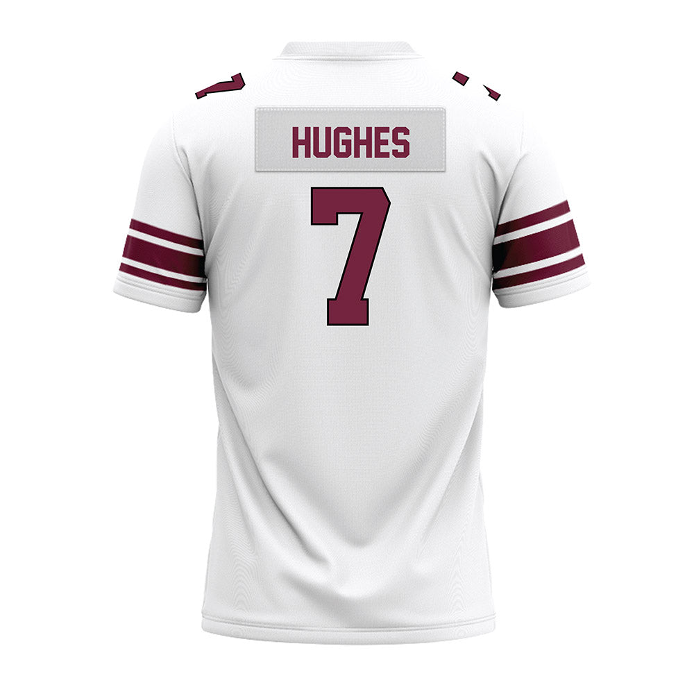 Fordham - NCAA Football : Alec Hughes - White Premium Football Jersey-1