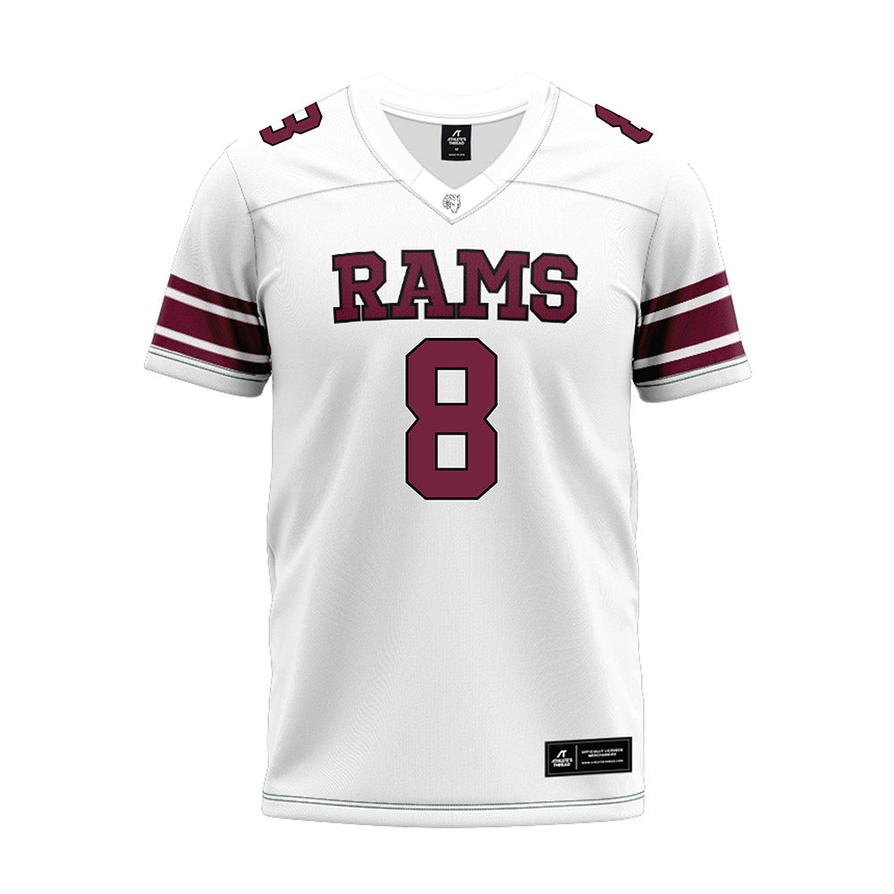 Fordham - NCAA Football : Nate Lindsey-Gill - White Premium Football Jersey-0