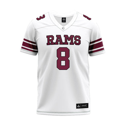 Fordham - NCAA Football : Nate Lindsey-Gill - White Premium Football Jersey-0