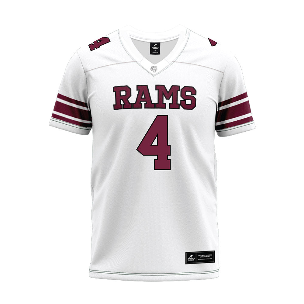 Fordham - NCAA Football : KJ Reed - White Premium Football Jersey-0