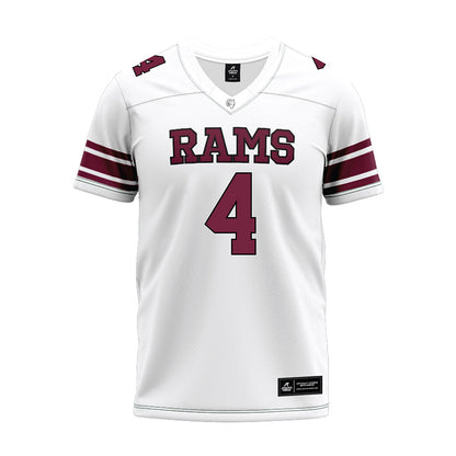 Fordham - NCAA Football : KJ Reed - White Premium Football Jersey-0