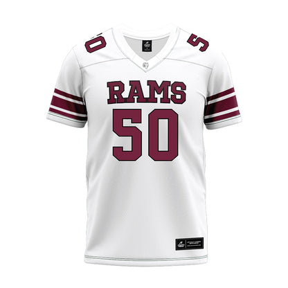 Fordham - NCAA Football : Wyatt Scarritt - White Premium Football Jersey-0