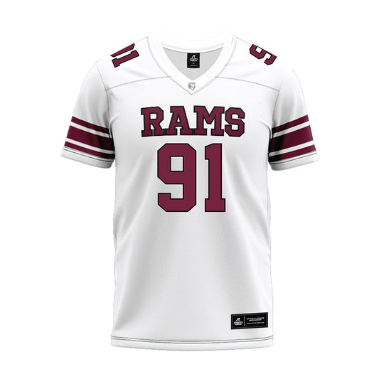 Fordham - NCAA Football : Cole Siegel - White Premium Football Jersey-0