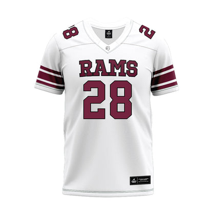 Fordham - NCAA Football : Malachi Coleman - White Premium Football Jersey-0