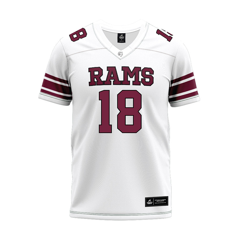Fordham - NCAA Football : Jayln Evans - White Premium Football Jersey-0