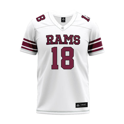 Fordham - NCAA Football : Jayln Evans - White Premium Football Jersey-0