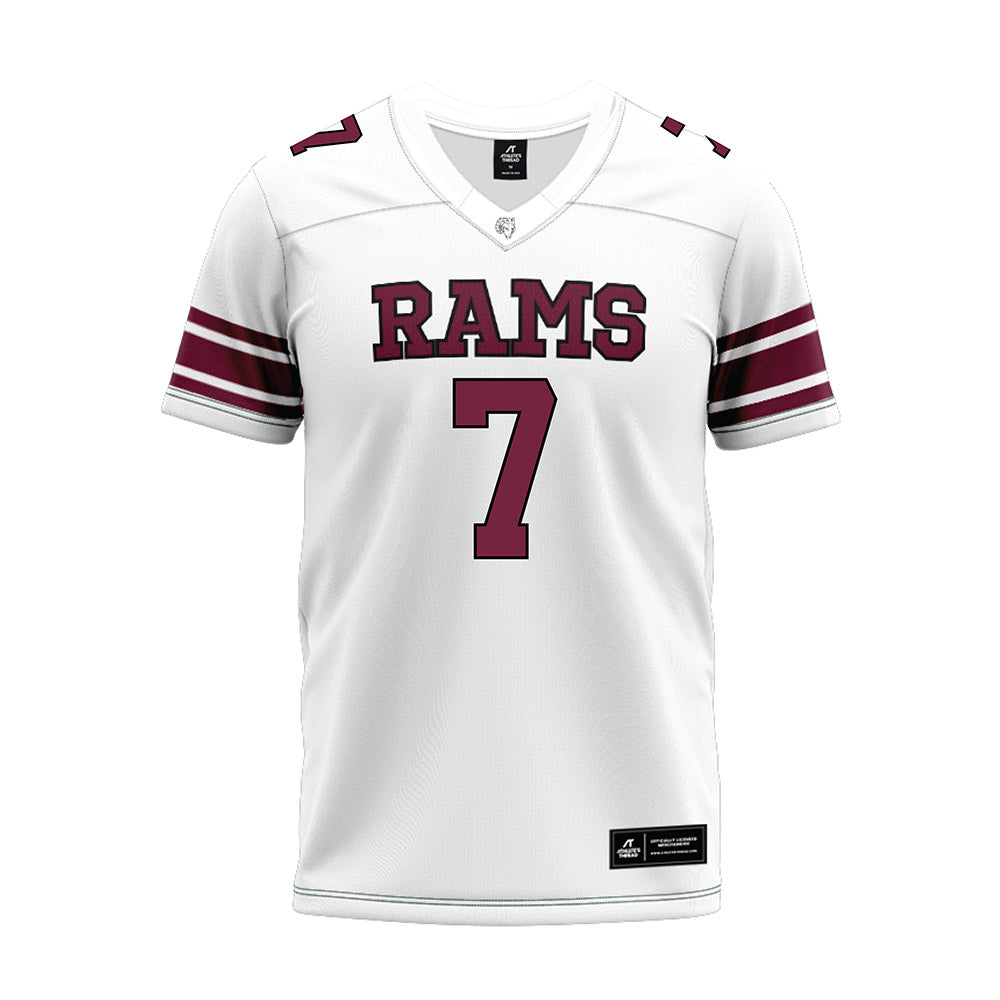 Fordham - NCAA Football : Alec Hughes - White Premium Football Jersey-0