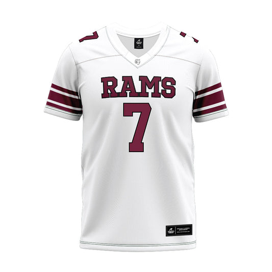 Fordham - NCAA Football : Alec Hughes - White Premium Football Jersey-0
