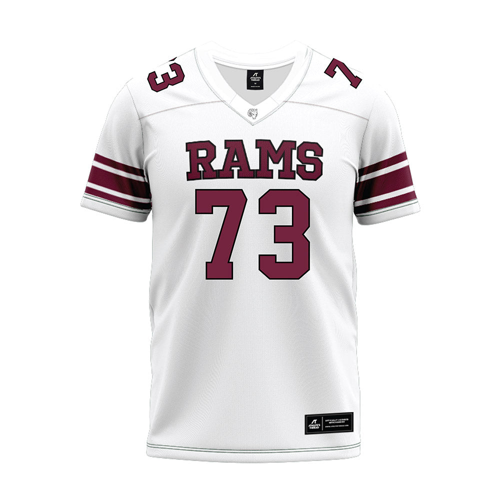 Fordham - NCAA Football : Leo Rick - White Premium Football Jersey-0