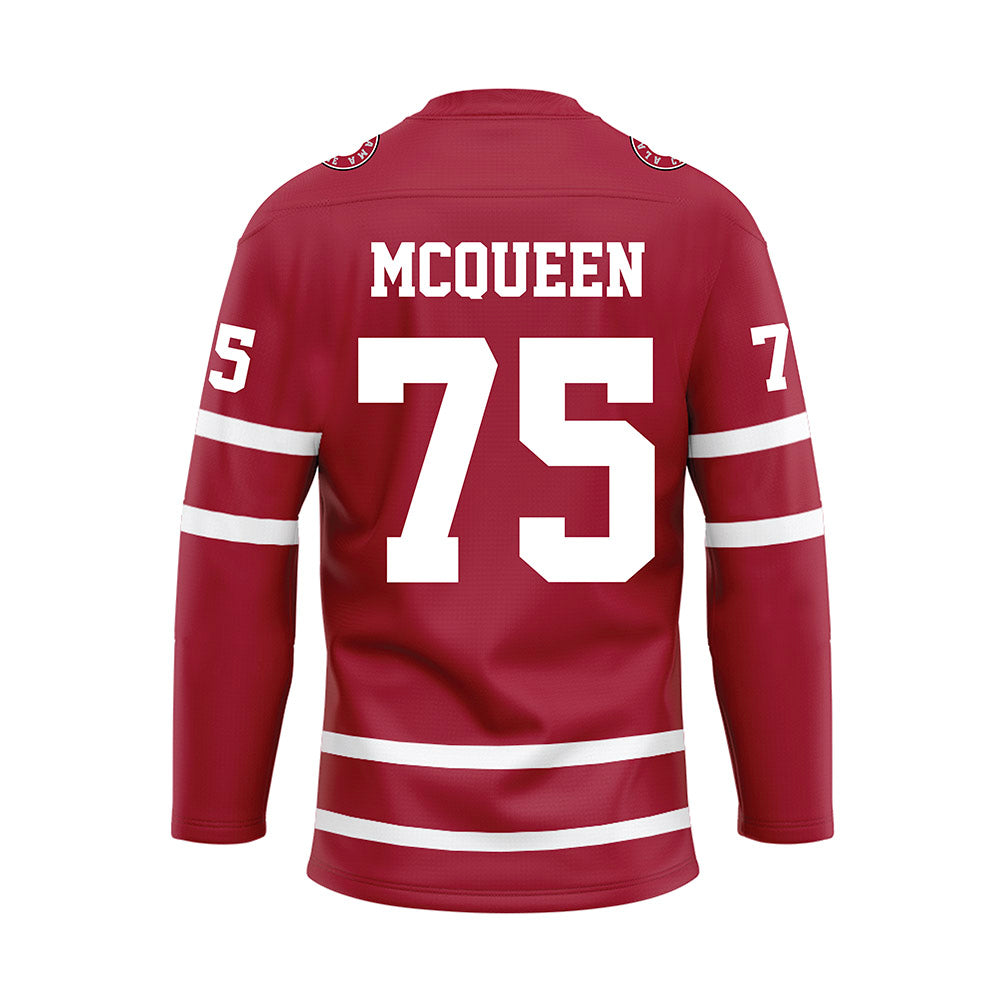 Alabama - Football Alumni : Mike McQueen - Crimson Hockey Jersey