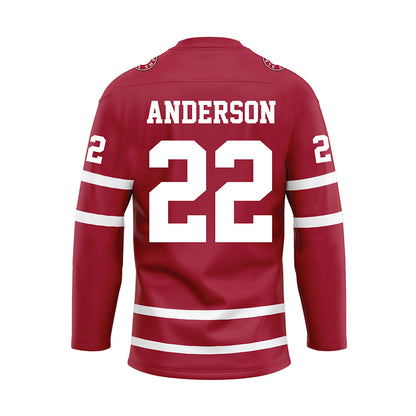 Alabama - Football Alumni : Ryan Anderson - Crimson Hockey Jersey