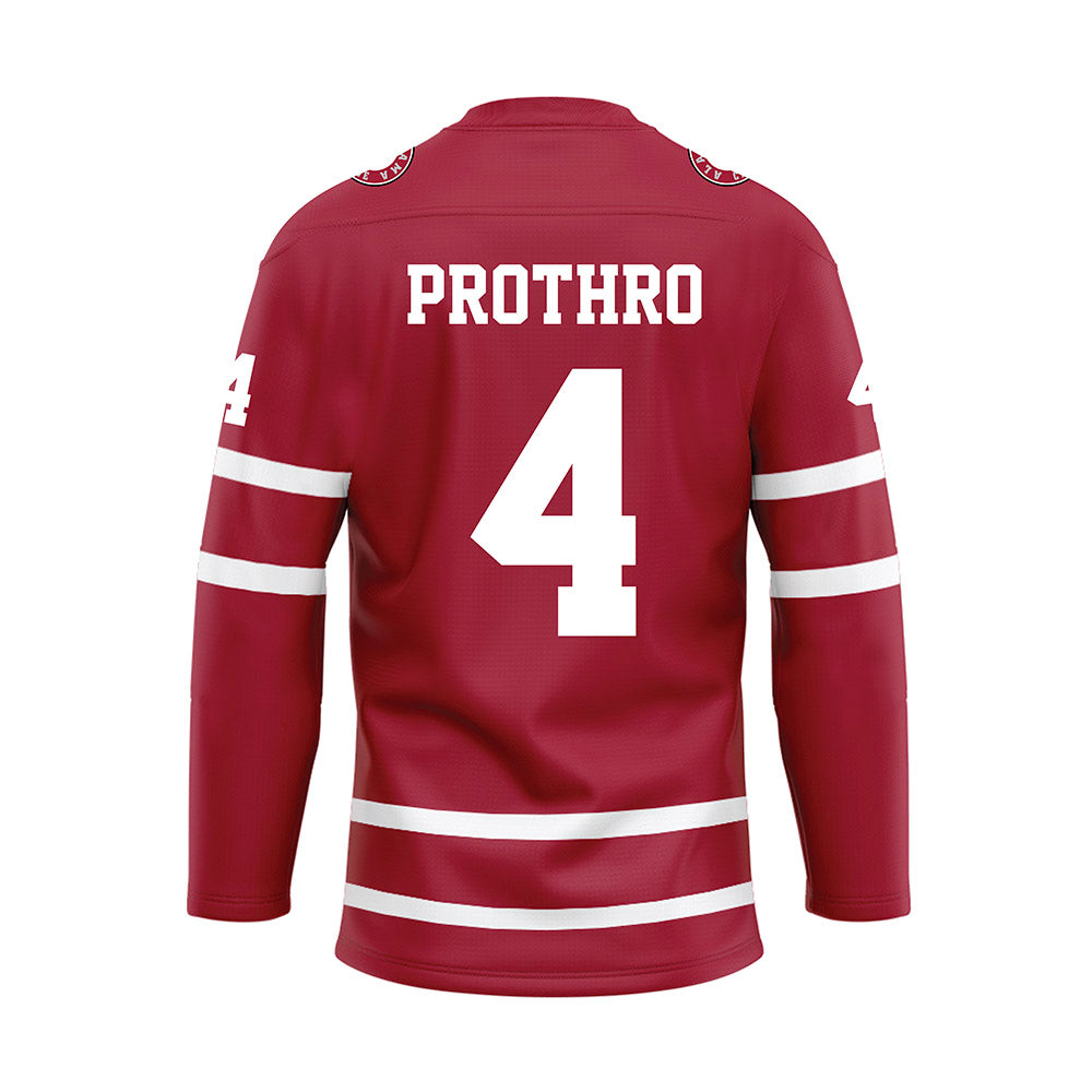 Alabama - Football Alumni : Tyrone Prothro - Crimson Hockey Jersey