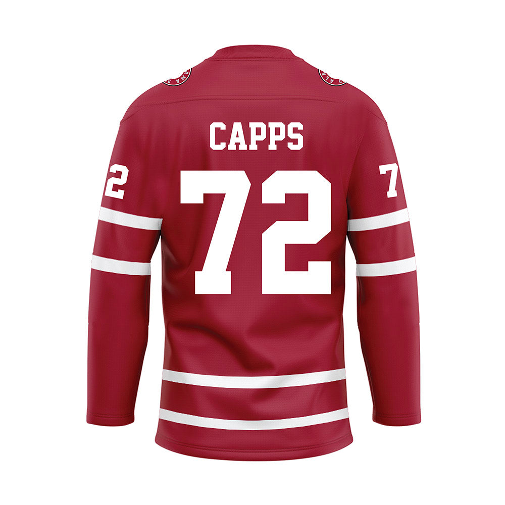 Alabama - Football Alumni : Chris Capps - Crimson Hockey Jersey