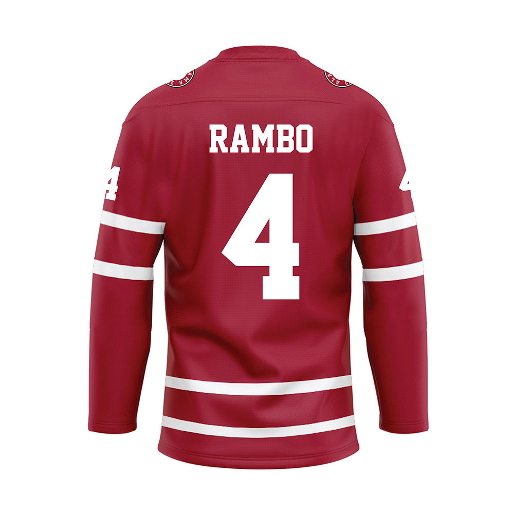 Alabama - Mens Basketball Alumni : Reggie Rambo - Crimson Hockey Jersey