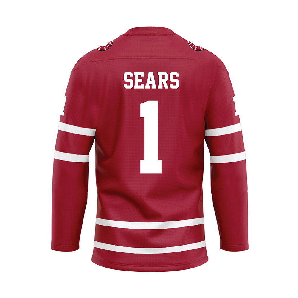 Alabama - NCAA Men's Basketball : Mark Sears - Crimson Hockey Jersey