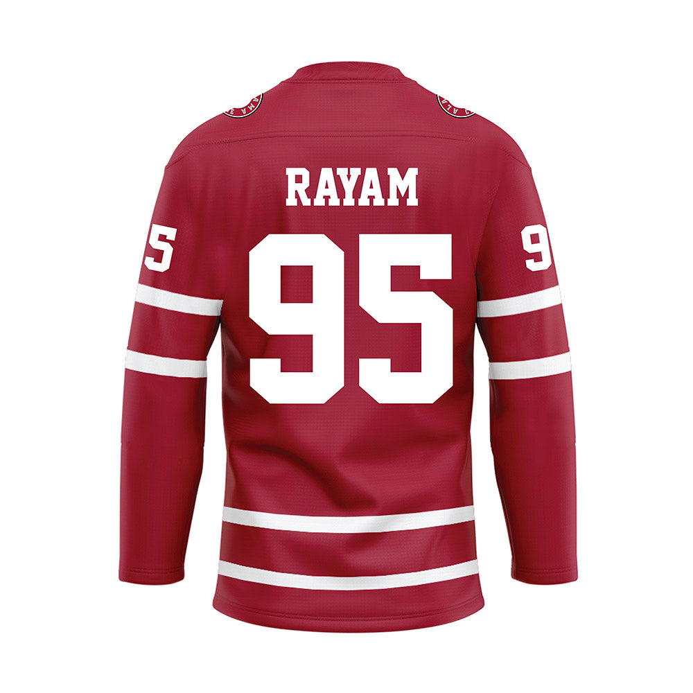 Alabama - Football Alumni : Thomas Rayam - Crimson Hockey Jersey