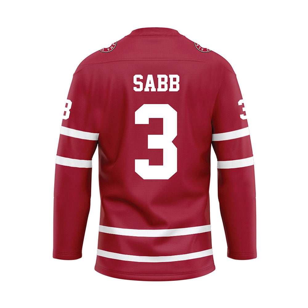 Alabama - NCAA Football : Keon Sabb - Crimson Hockey Jersey