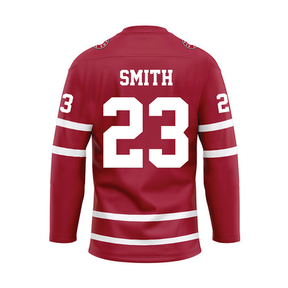 Alabama - NCAA Football : James Smith - Crimson Hockey Jersey