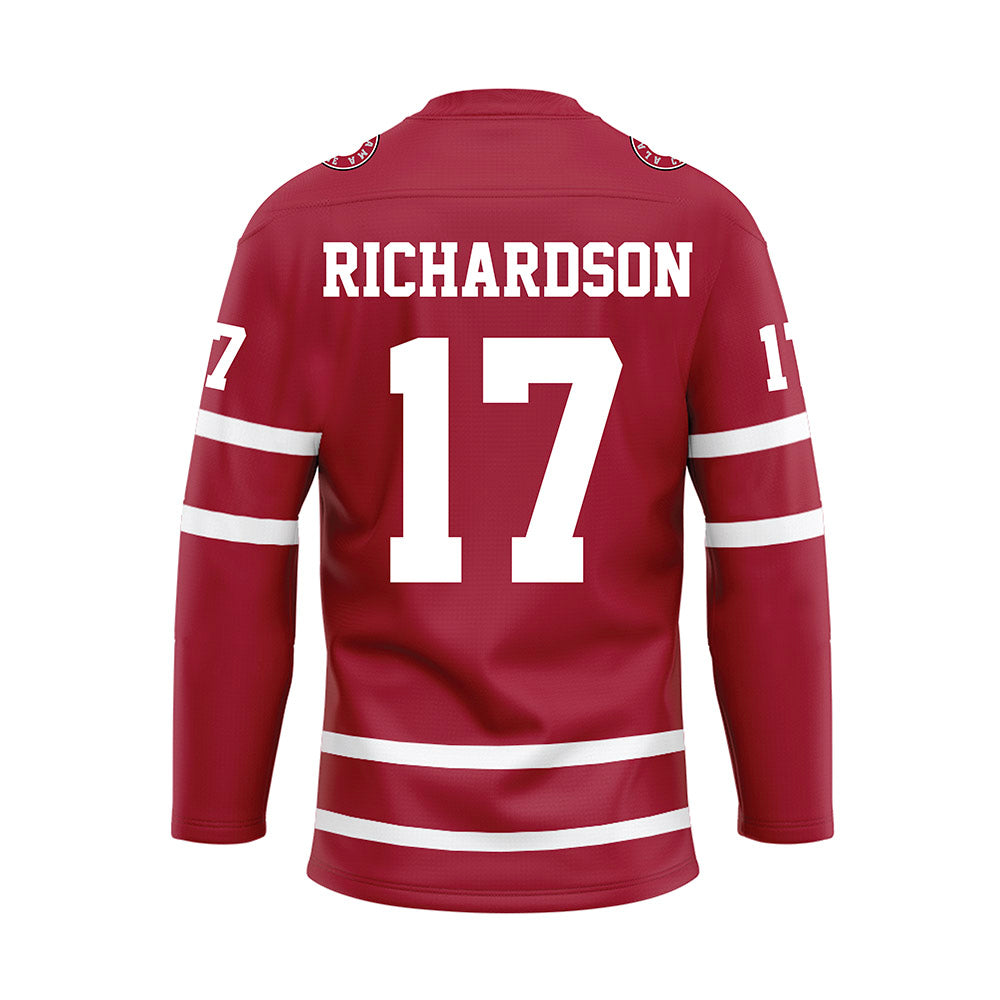 Alabama - Football Alumni : Greg Richardson - Crimson Hockey Jersey