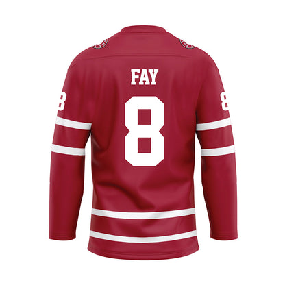 Alabama - NCAA Baseball : Tyler Fay - Crimson Hockey Jersey