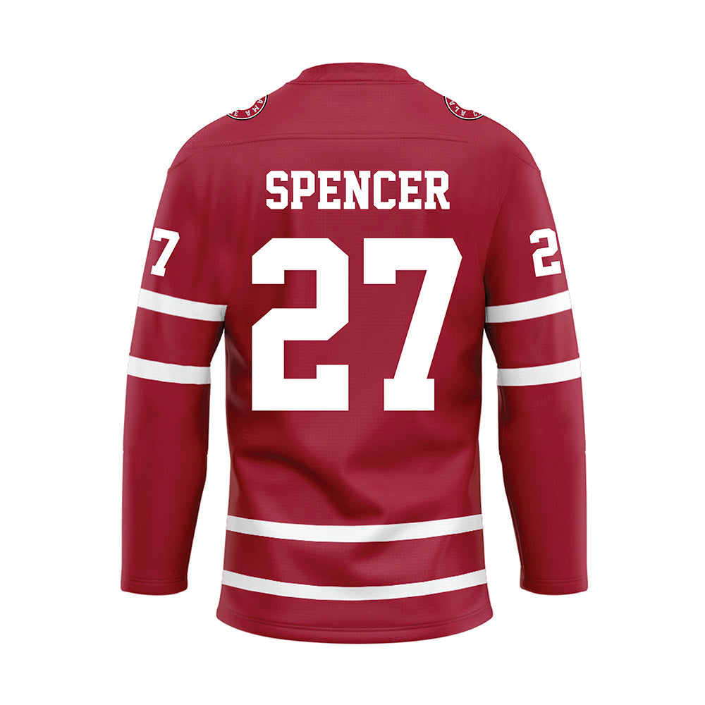 Alabama - Football Alumni : Tom Spencer - Crimson Hockey Jersey