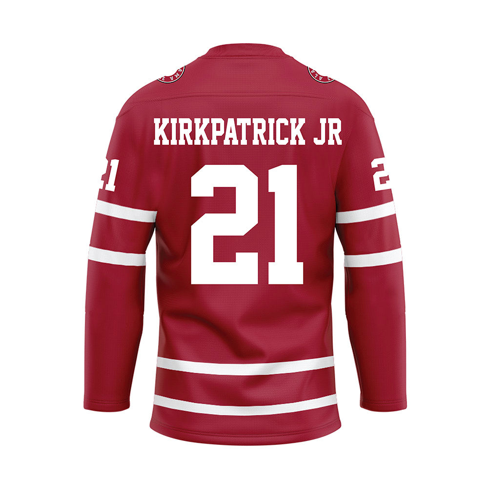 Alabama - NCAA Football : Dre Kirkpatrick Jr - Crimson Hockey Jersey