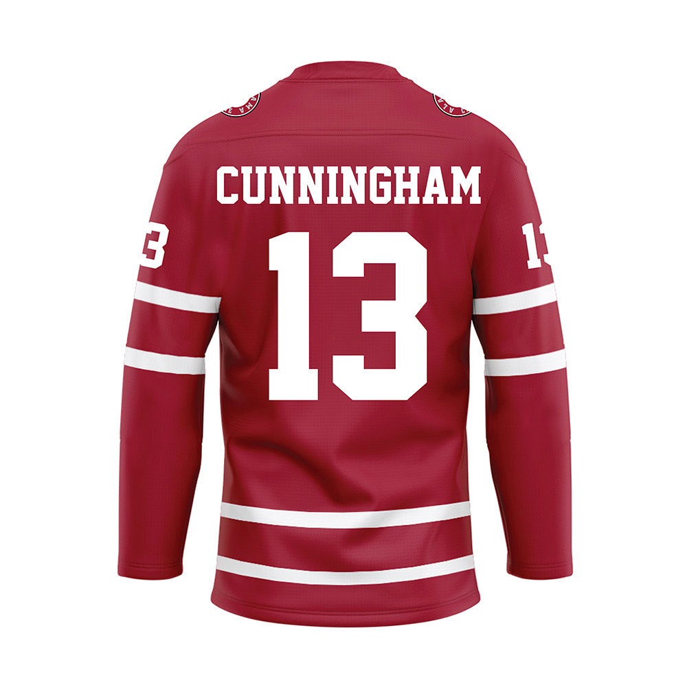 Alabama - NCAA Women's Basketball : Jeanna Cunningham - Crimson Hockey Jersey