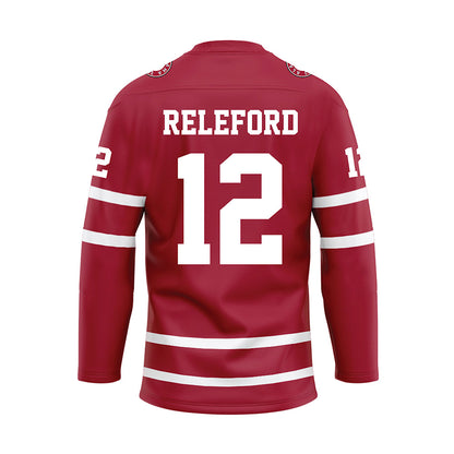 Alabama - Mens Basketball Alumni : Trevor Releford - Crimson Hockey Jersey