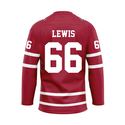 Alabama - Football Alumni : Albert Lewis - Crimson Hockey Jersey