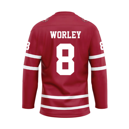 Alabama - Football Alumni : Butch Worley - Crimson Hockey Jersey