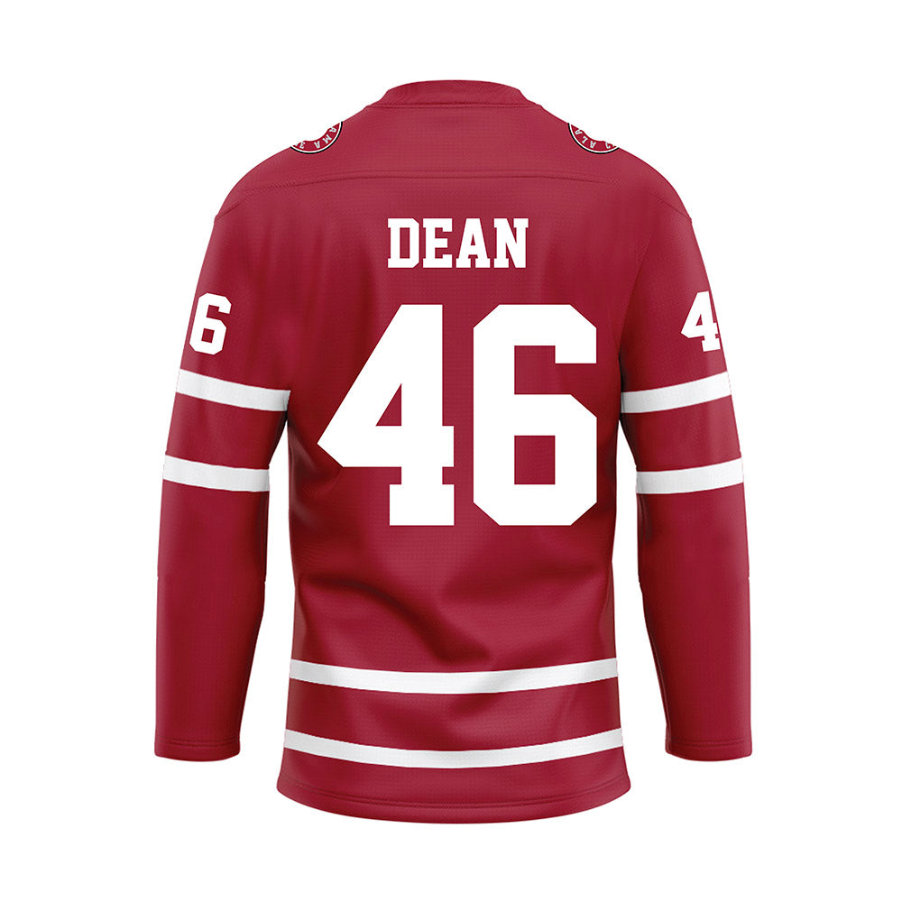 Alabama - Football Alumni : Steve Dean - Crimson Hockey Jersey