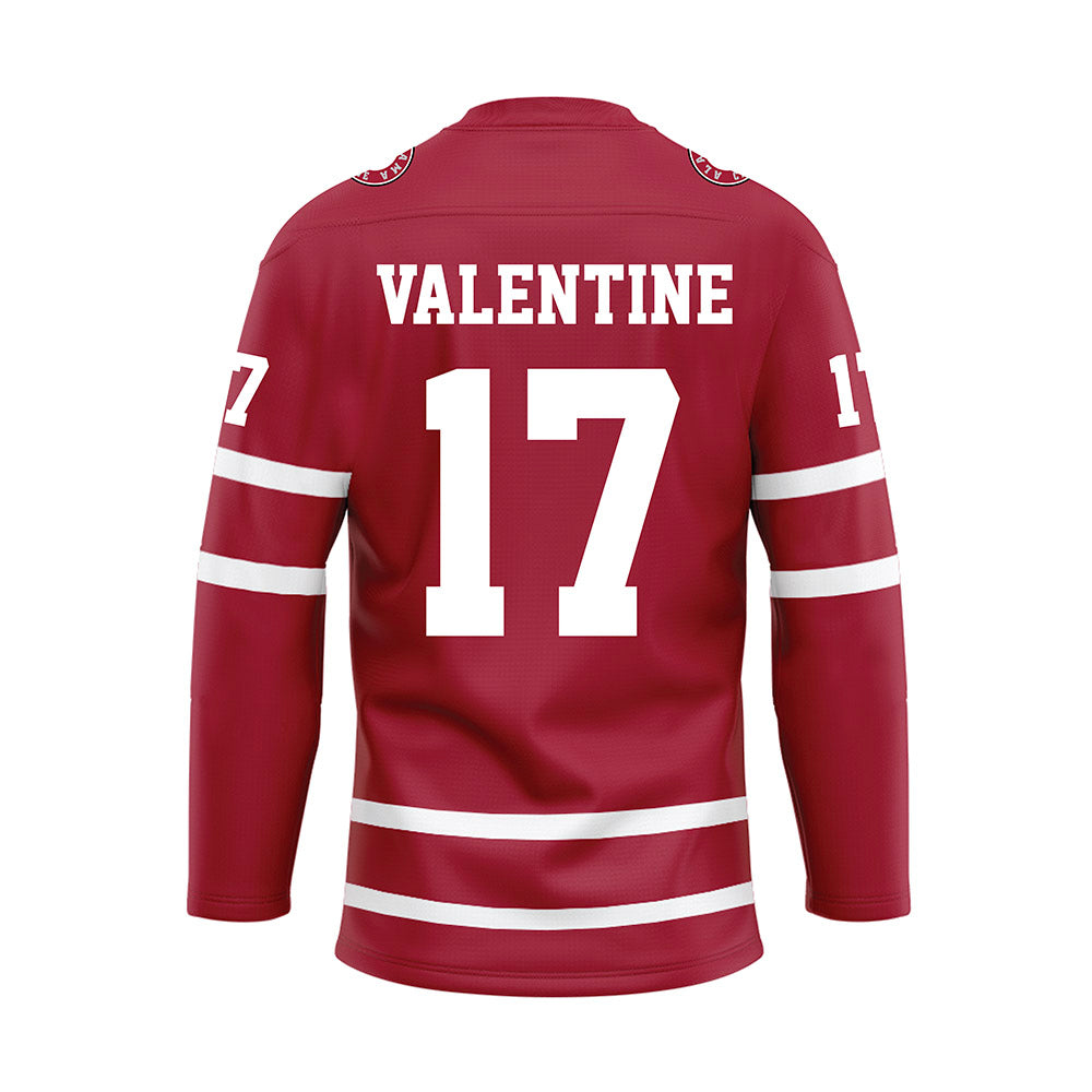 Alabama - NCAA Softball : Riley Valentine - Crimson Hockey Jersey