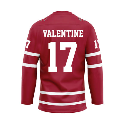 Alabama - NCAA Softball : Riley Valentine - Crimson Hockey Jersey