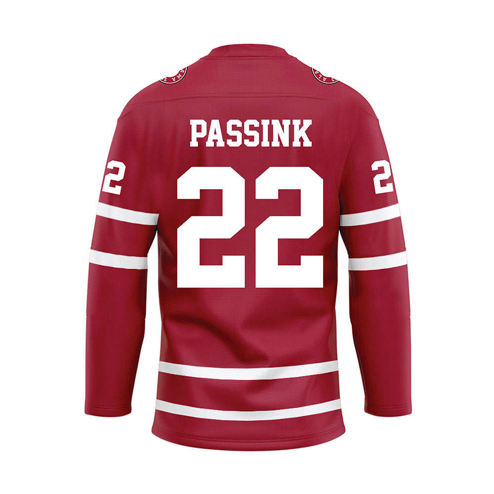 Alabama - Mens Basketball Alumni : Bryan Passink - Crimson Hockey Jersey