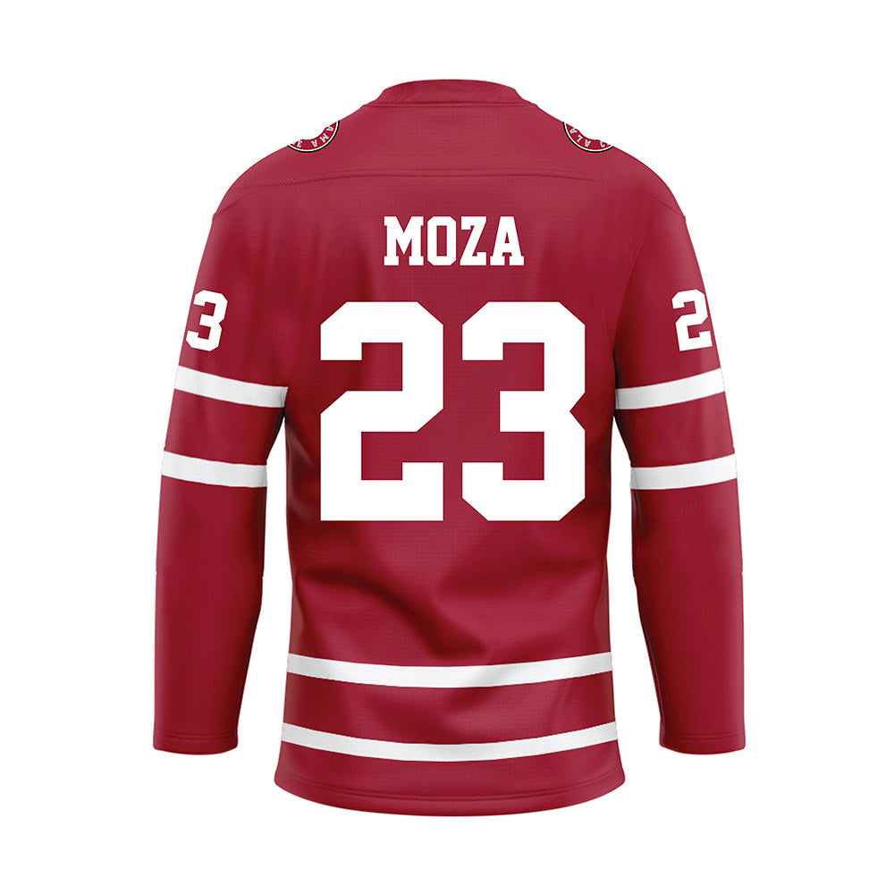 Alabama - NCAA Baseball : Aidan Moza - Crimson Hockey Jersey