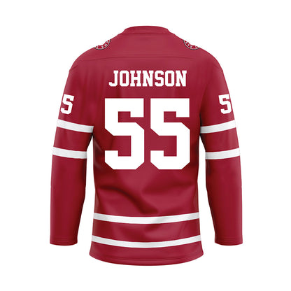 Alabama - NCAA Softball : Alea Johnson - Crimson Hockey Jersey