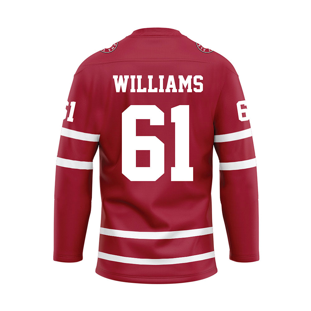 Alabama - Football Alumni : John Byrd Williams - Crimson Hockey Jersey