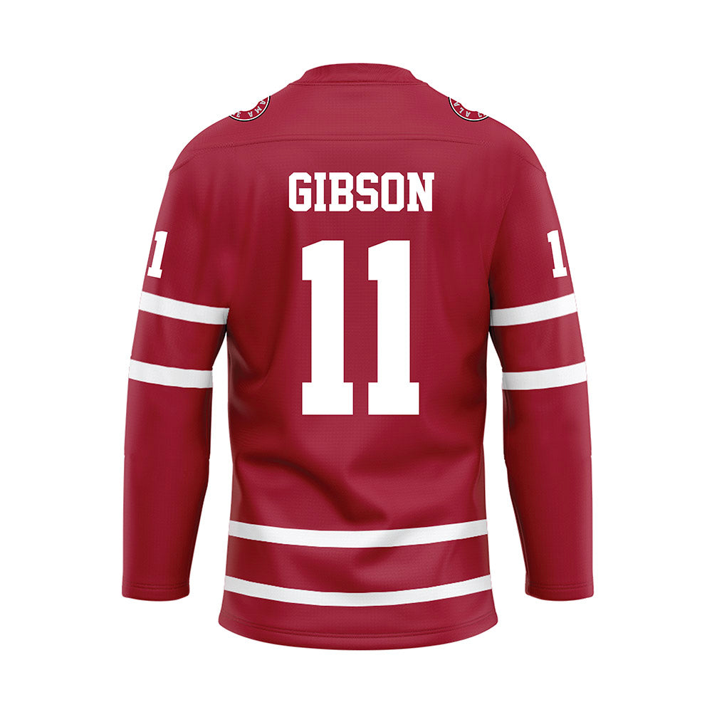 Alabama - Football Alumni : Brandon Gibson - Crimson Hockey Jersey