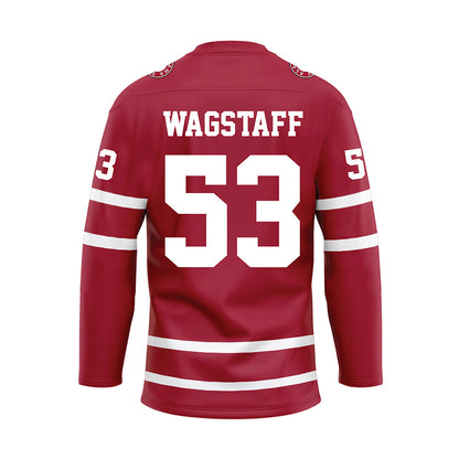 Alabama - Football Alumni : Granison Wagstaff - Crimson Hockey Jersey