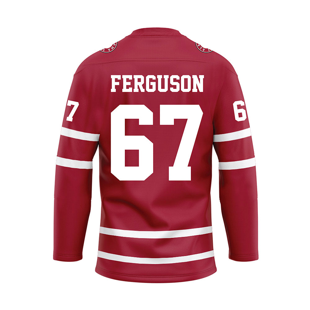 Alabama - Football Alumni : Richard Ferguson - Crimson Hockey Jersey