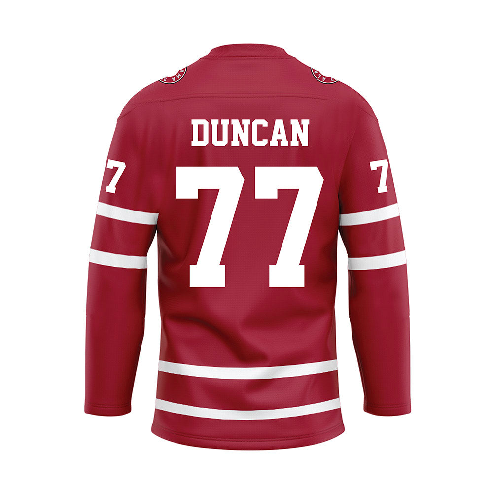 Alabama - Football Alumni : Jerry Duncan - Crimson Hockey Jersey