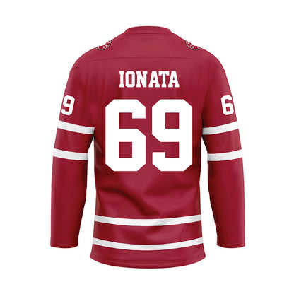 Alabama - NCAA Football : Joseph Ionata - Crimson Hockey Jersey