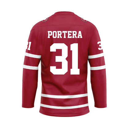 Alabama - NCAA Baseball : Will Portera - Crimson Hockey Jersey