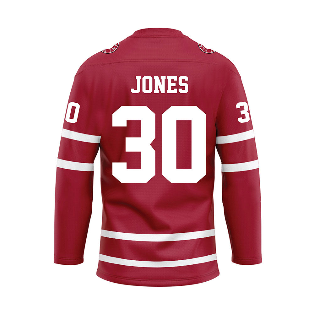 Alabama - NCAA Football : Cayden Jones - Crimson Hockey Jersey