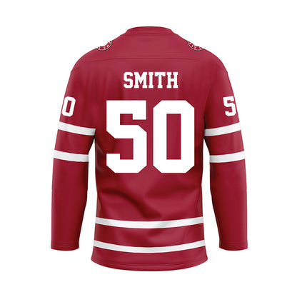 Alabama - NCAA Football : Tim Smith - Crimson Hockey Jersey