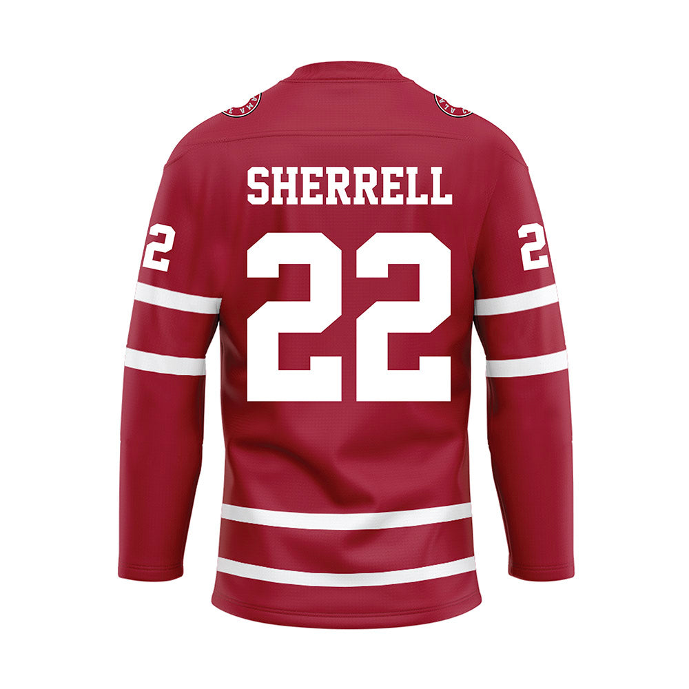 Alabama - NCAA Men's Basketball : Aiden Sherrell - Crimson Hockey Jersey