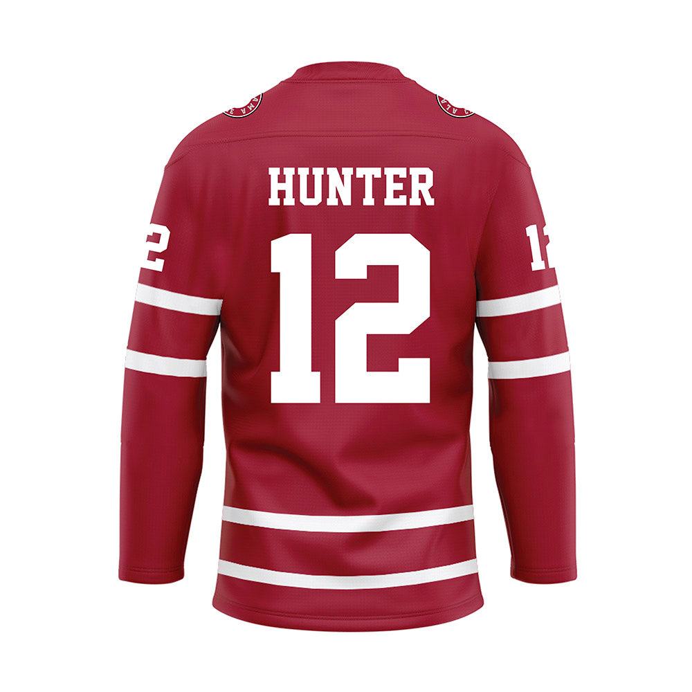 Alabama - Football Alumni : Scott Hunter - Crimson Hockey Jersey